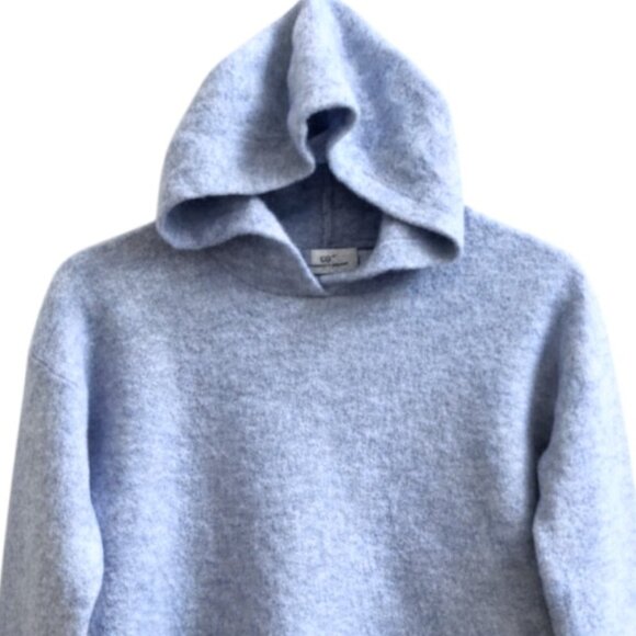 Vineyard Vines Sky Blue Wool Blend Hooded Pullover Sweater M Nautical Beach - Picture 3 of 9